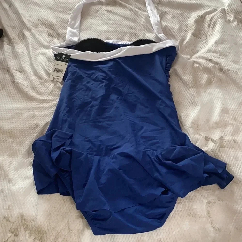 NWT Ralph Lauren Bel Aire Skirted Bandeau OnePiece - Picture 5 of 11